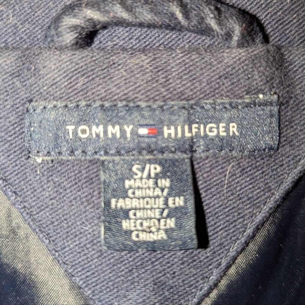 Tommy Hilfiger 100% Cotton Blazer. Women's Size Small Blazer. Navy Blazer. - Picture 3 of 6